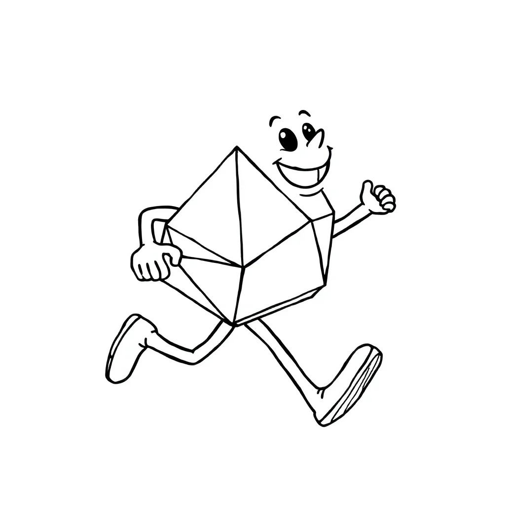 Geometric a geometric pattern running — Geometric Patterns coloring page