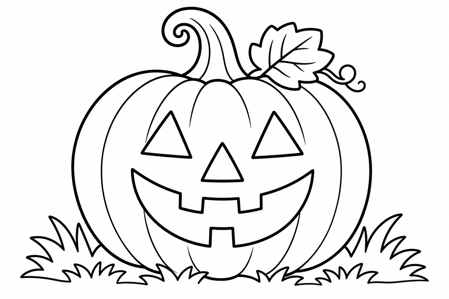 Halloween jack o lantern — Halloween coloring page