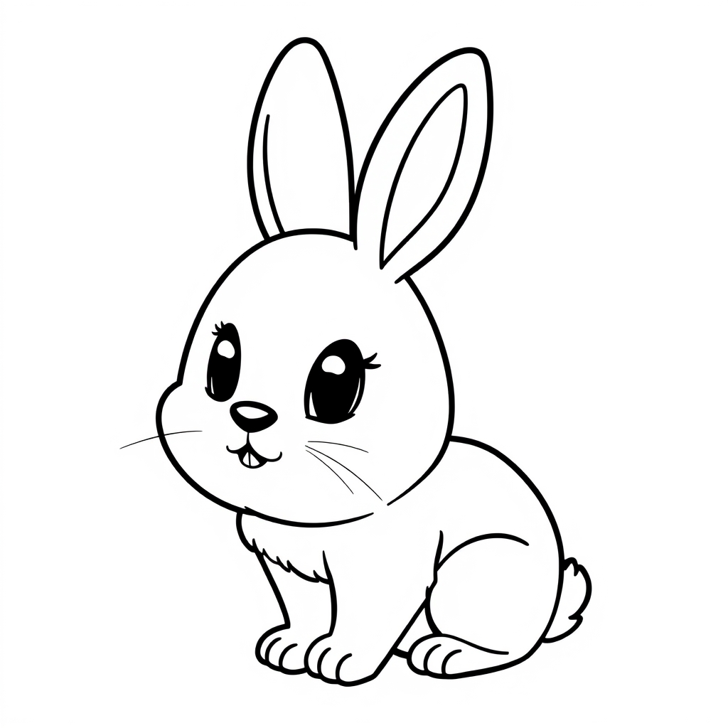 Cartoon style sample coloring page